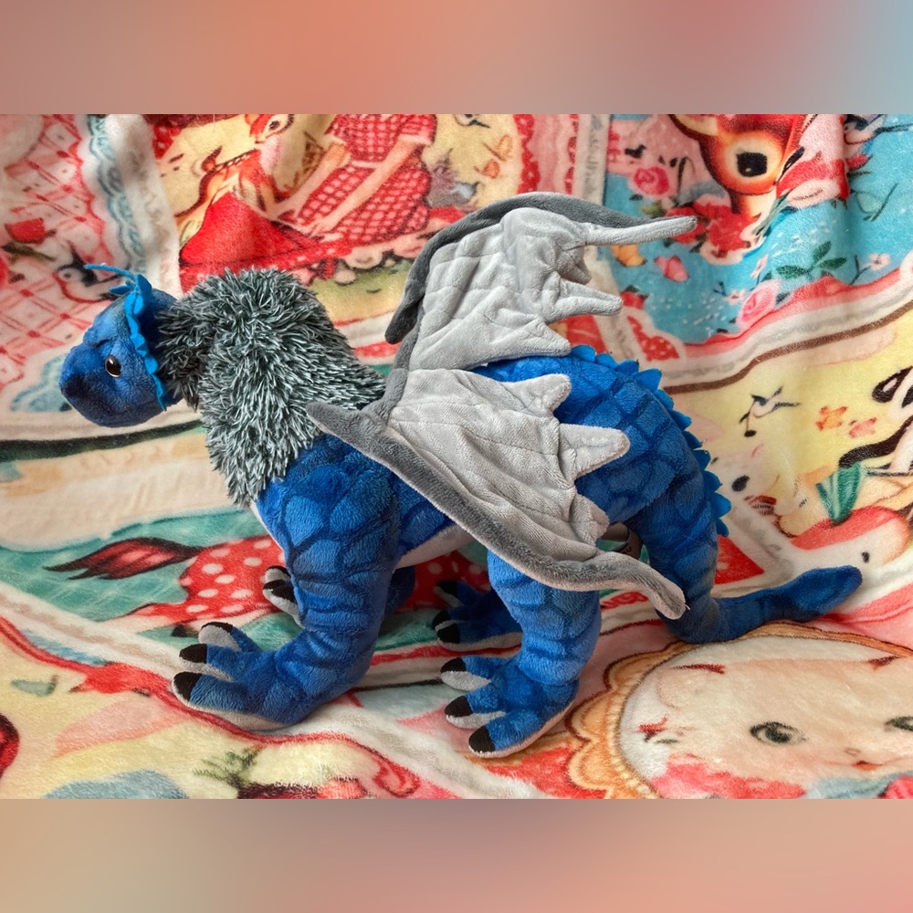 Frost Wyrm Dragon Poseable Plush Stuffy Jurassic Zoo Series